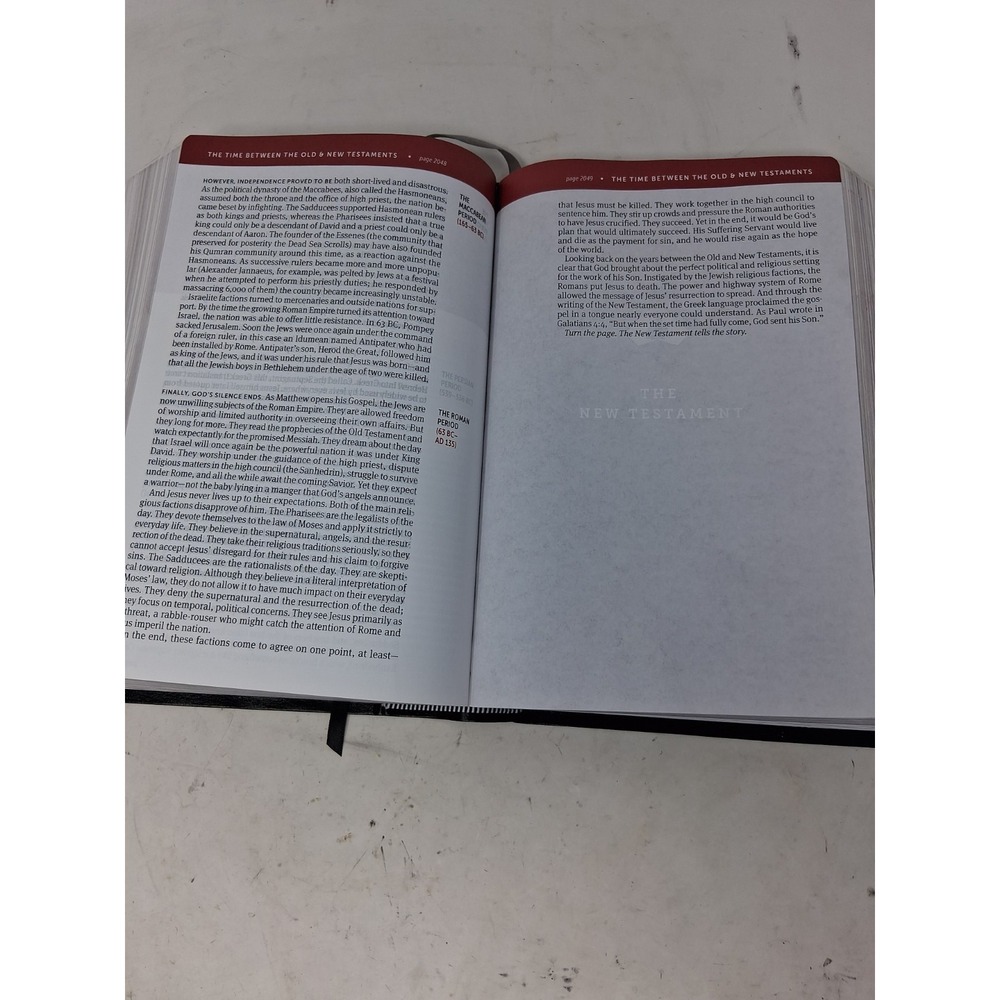 NIV Life Application Study Bible, 3rd Edition, Bonded Leather Black,  Large Txt - Picture 14 of 14